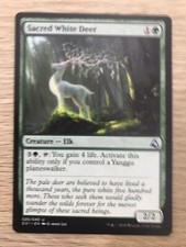 Sacred White Deer MTG Magic the Gathering Card NM Near Mint Global Series GS1