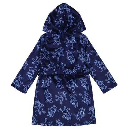 Bluey Boys 3-Piece Super Soft Hooded Robe & Pajama Set Size Medium (8) - Picture 13 of 17
