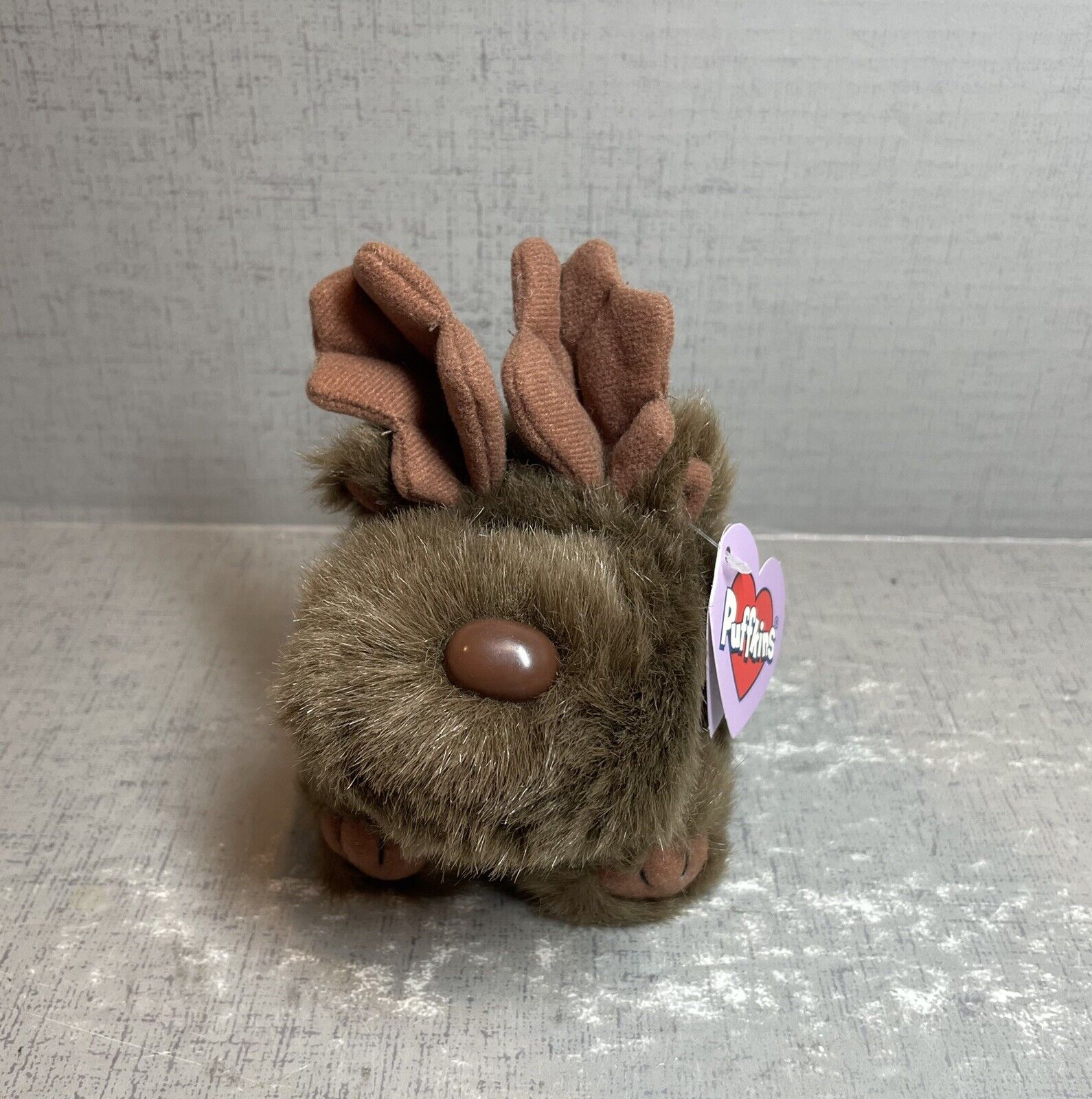 Puffkins Gus the Moose with Antlers Bean Bag Plush 1994 5