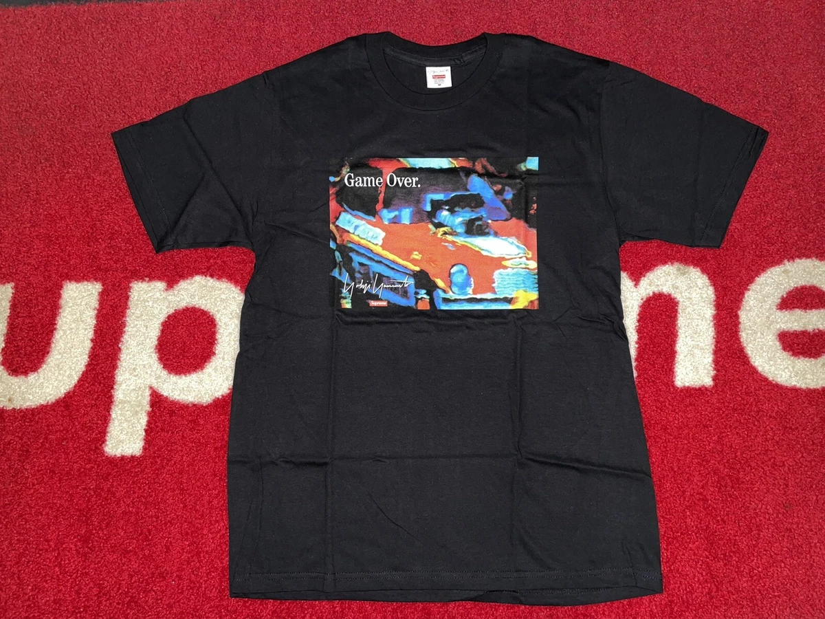 2020 F/W SUPREME YOHJI YAMAMOTO GAME OVER TEE T-SHIRT BOX LOGO TONAL CDG  BLACK M