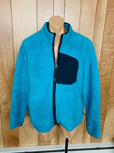 LANDS' END SHERPA FLEECE JACKET-SIZE 