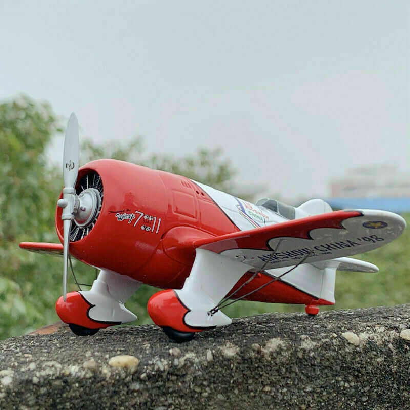 GEE BEE Z Red Racing 1/48 Scale Aircraft Diecast Airplane Model Toy Collection 
