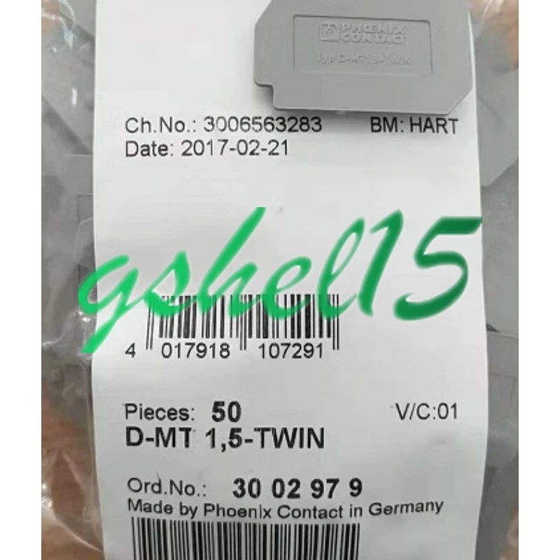 50PCS/Box NEW Phoenix MT1.5-TWIN 3002979 End plate #HJ | eBay 