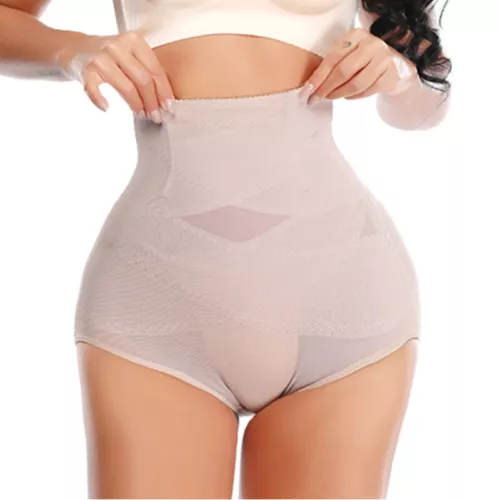 Cross Compression Women High Waist Panties Abs Shaping Briefs Belly Body Shaper - Picture 16 of 19