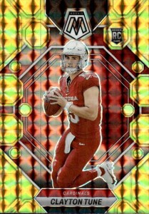2023 Panini Mosaic Clayton Tune #302 Reactive Yellow Mosaic