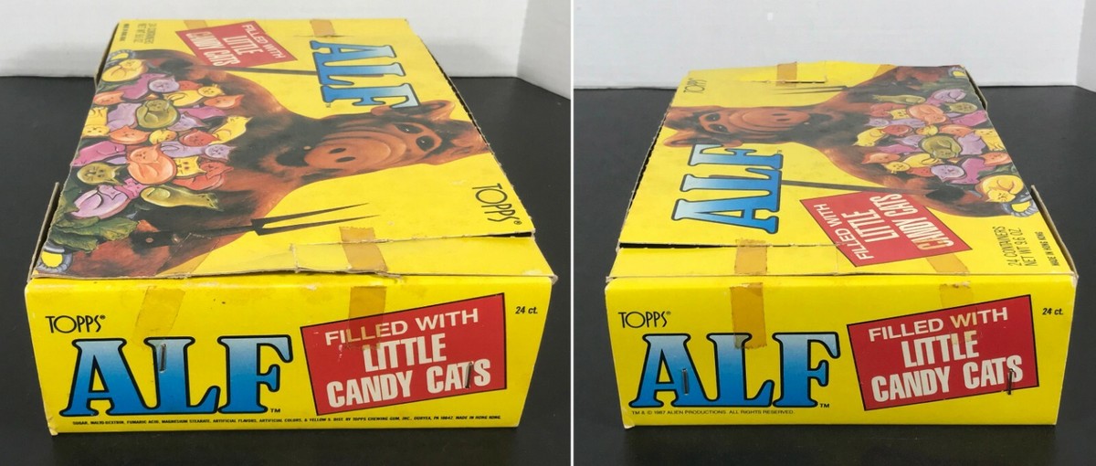 1985 GANDAM ALL STARトランプ★シュリンク未開封•昭和レトロ★ ALF Candy 1987 Topps EMPTY DISPLAY BOX *No Containers or Candy