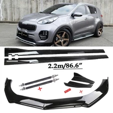 For Kia Sportage Front Bumper Lip Spoiler Chin Splitter Bod Kit Glossy Black