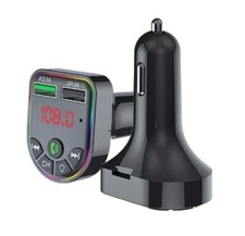 bluetooth car charger LED Full frequency FM transmitter