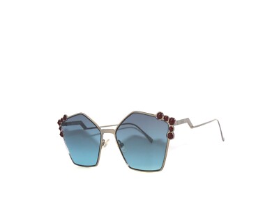 Fendi Blue Gradient Sunglasses Fendi Blue Gradient FF 0074S Cat Eye Sunglasses | eBay main image 2