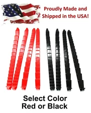 Plastic Low Profile 30 Tool Wrench Organizer Rail 4-Piece Set - Multi-Colors JSP