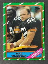 1986 Topps Football - MIKE WEBSTER # 286 -▶HOF !!!◀- EX