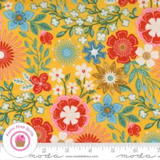 Moda FRANKIE 30670 16 Yellow Floral BASIC GREY Quilt Fabric