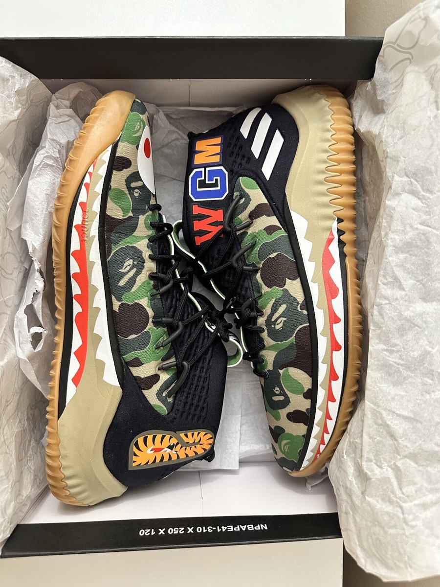 Size 8.5 - adidas Dame 4 x A Bathing Ape Green Camo 2018 | eBay display picture 1