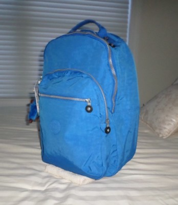 kipling light blue backpack