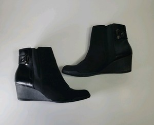 anne klein wedge ankle boots