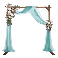 7.2FT Wedding Arches For Ceremony, Square Wooden Wedding Arbor Backdrop Stand Fo