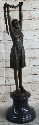 Signierte D.H.Chiparus Bronze Statue Art Deco Tänzer Skulptur Figur Geschenk
