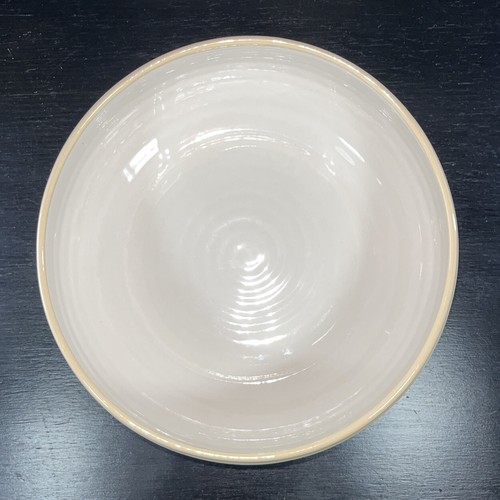 SOPHIE CONRAN for PORTMEIRION Carnivale Salad Serving Bowl Bisquit Band Rim 9.7” - Picture 4 of 6