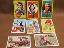 Lot 8 Swap Playing Cards Coke Advertising Coca Cola