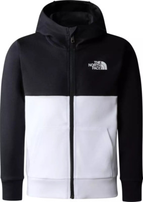 The North Face Jungen Slacker Hoodie mit durchgehendem Reißverschluss Small 7-8 Jahre weiß/schwarz neu