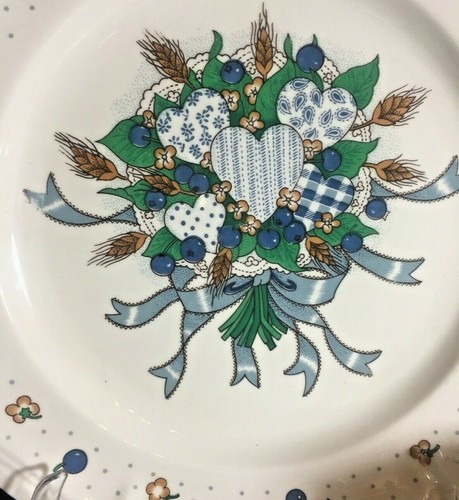 Plato, cuenco o taza con borde festoneado corazones de arándanos de mesa se vende por pieza - Imagen 4 de 28