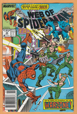 Web of Spiderman #44 - Hulk (Mr.Fix It) - Newsstand - NM