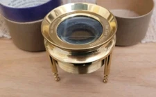 VAN CORT Instruments Brass Table Top Magnifier 8X 
