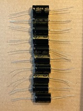 10pc Electrolytic Capacitor Axial 2000hr 105  RoHS 100uF 160V 16x26mm Supertech