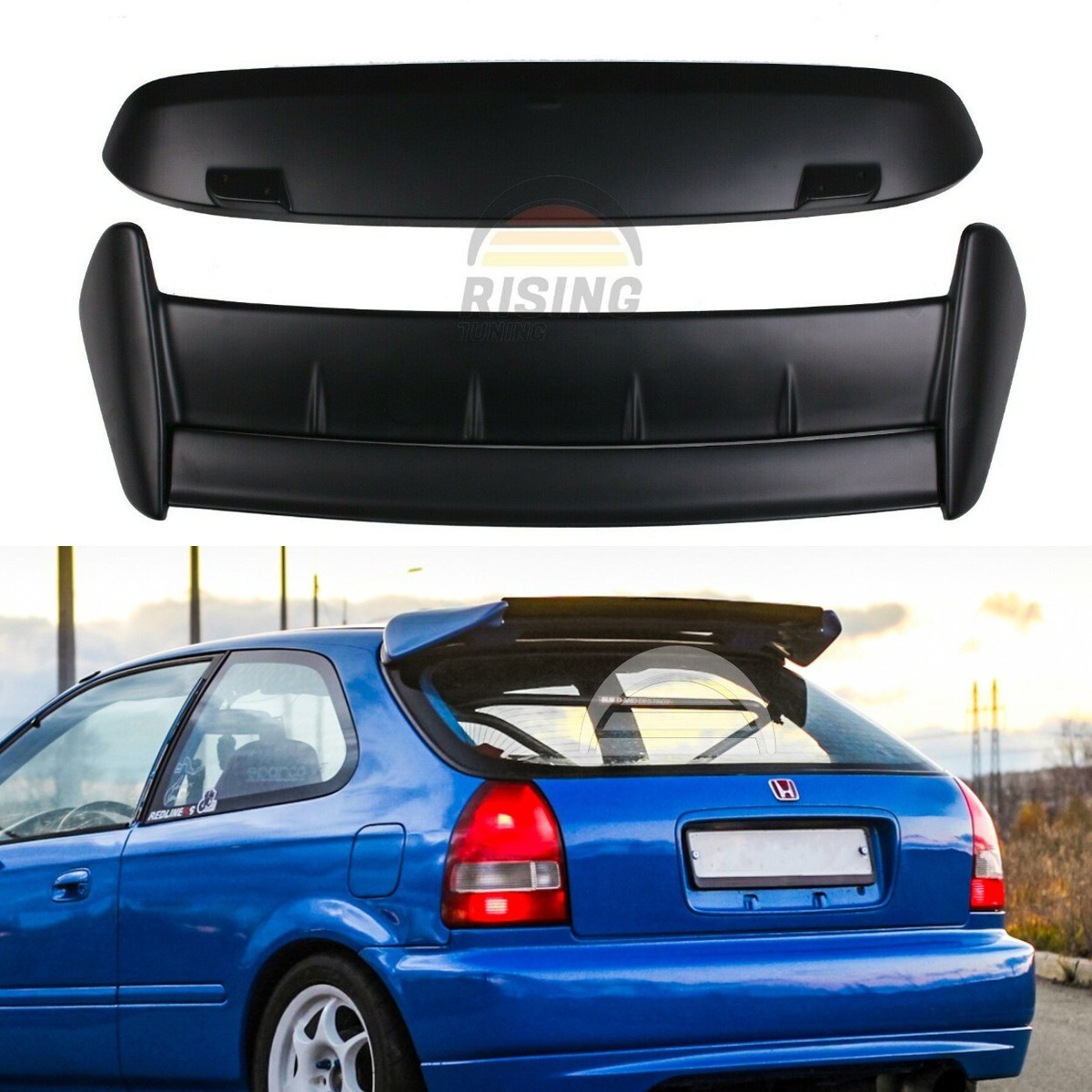 Spoiler Seeker V2 Trunk base for Honda Civic EK 1996-2001 Wing