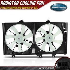 Dual Radiator Cooling Fan Assembly w/ Control Module for Lexus ES300h 13-18 2.5L