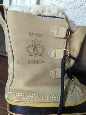 Vintage 1979 Kaufman Trophy Sorel Boots Mens 7 Wool Lined 