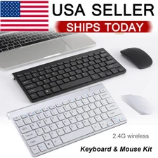 Mini 2.4G Wireless Keyboard & Mouse Combo Ergonomic for iPad Laptop Computer PC