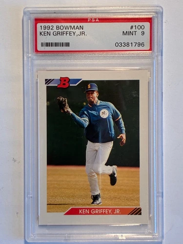 Ken Griffey Jr. 1992 Bowman Card PSA Graded 9 MINT