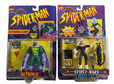 Lot Of (2) Toy Biz Spider-Man: The Prowler & Blackcat  Animated Series 1996 NOS