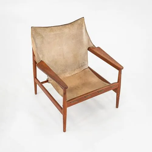 1960s Hans Olsen Viska Mobler Kinna Antelope Safari Lounge Chair