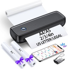 Portable Printer Travel Bluetooth Thermal Inkless Wireless