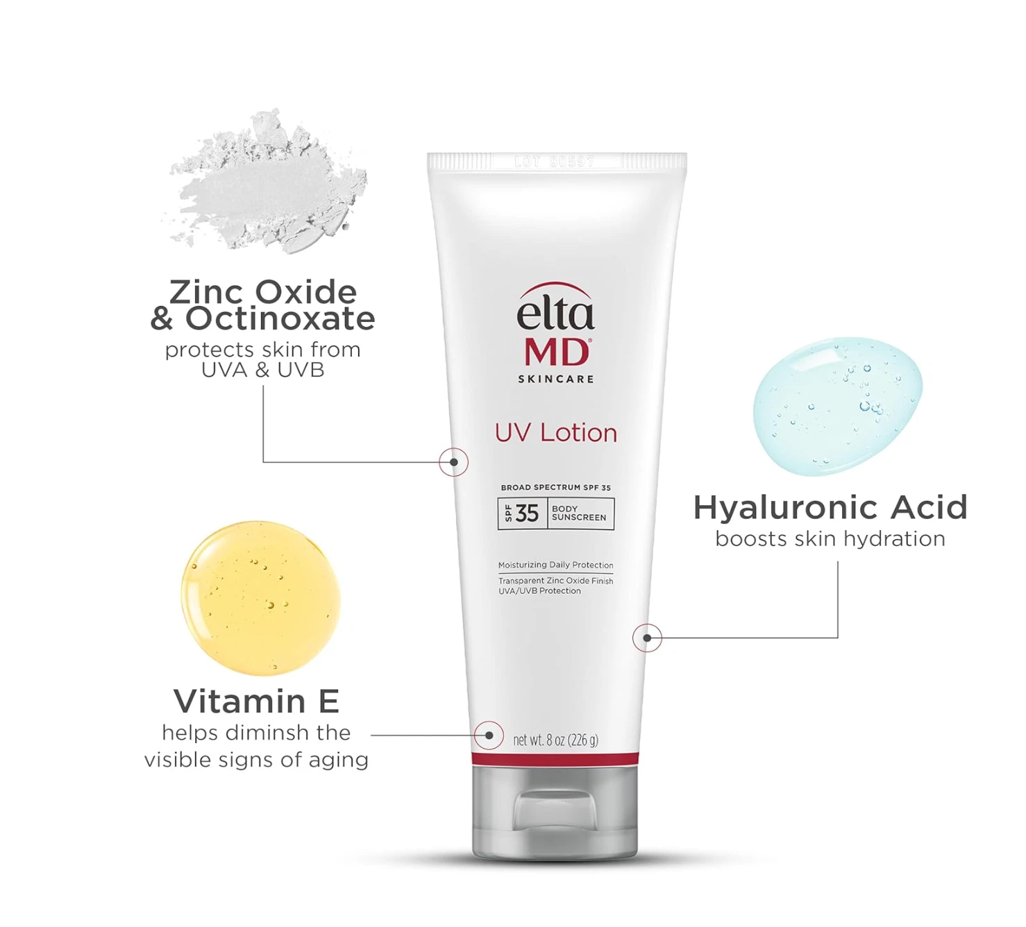 EltaMD UV Lotion SPF 35 packaging and seal close-up