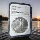 2009 American Silver Eagle NGC MS69 Superb Gem Uncirculated - Brown Label