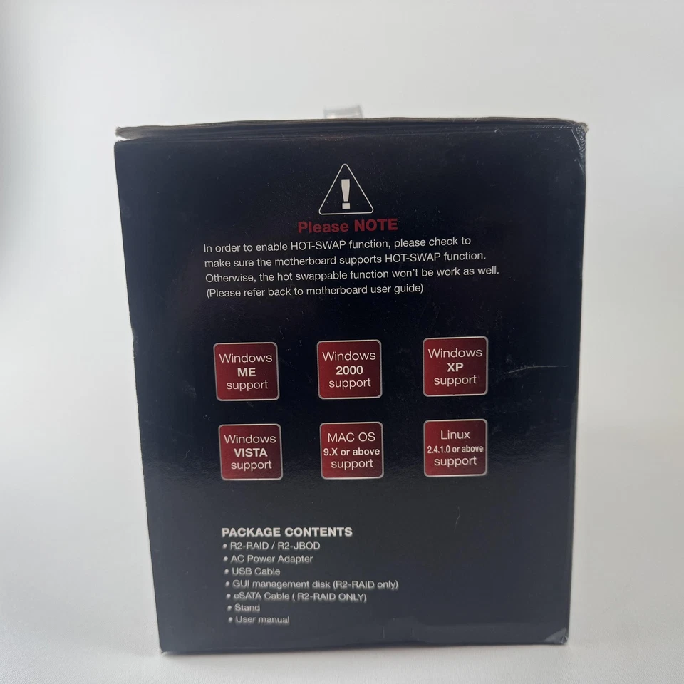 Rosewill R2 Dual Bay SATA II JBOD RAID eSATA USB 3.5" HDD Enclosure Storage - Image 4 of 4