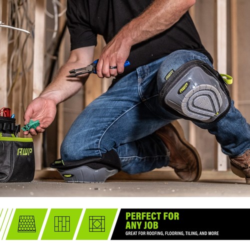 Stabilizer Flooring Roofing, Decking Non-Skid Knee Pads with Dual Layer Paddi... - Picture 2 of 5