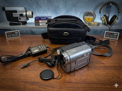 Sony Handycam DCR-TRV280 Digital8 8mm Hi8 Video Camera Player Digitize Bundle