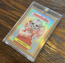 GARBAGE PAIL KIDS GPK CHROME SERIES 4 BONY TONY 132a 34/50 RARE GOLD 2021 Mint