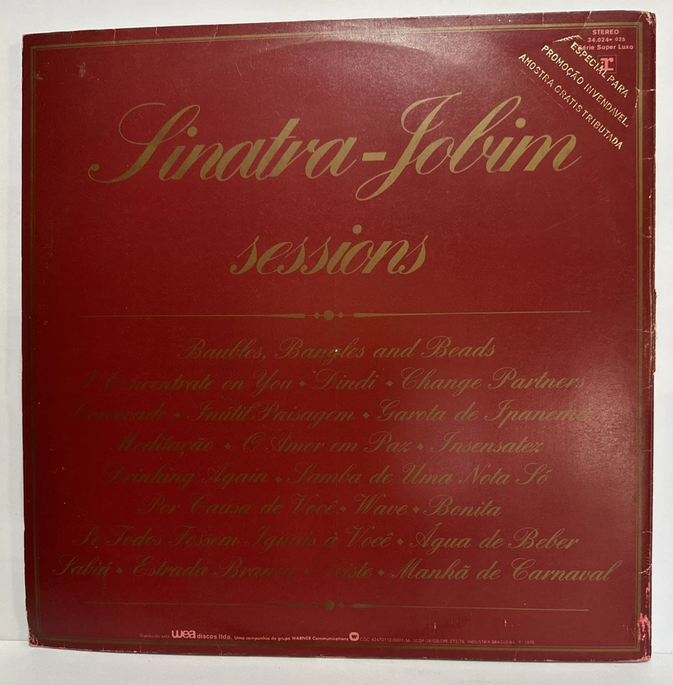 Scarce SINATRA ~ JOBIM SESSIONS 2LP Orig. 1st Press Brazil 1979 - Image 3 of 4