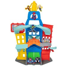Marvel Spidey and His Amazing Friends City Track Set - 24-Inch Set with Two E...