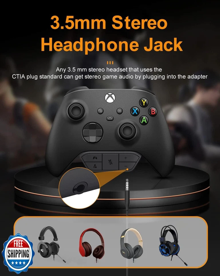 OLCLSS Adattatore Cuffie Stereo per Xbox One, Nero, Jack Audio 3.5mm, Compatibile - Immagine 4 di 4