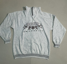 Arizona State University Vintage Sweatshirt Pullover Mock Neck Size Medium Grey