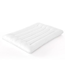 Ultra Thin Flat Pillow, Stomach Sleeping, Slim, Washable, 18x26 Standard, White