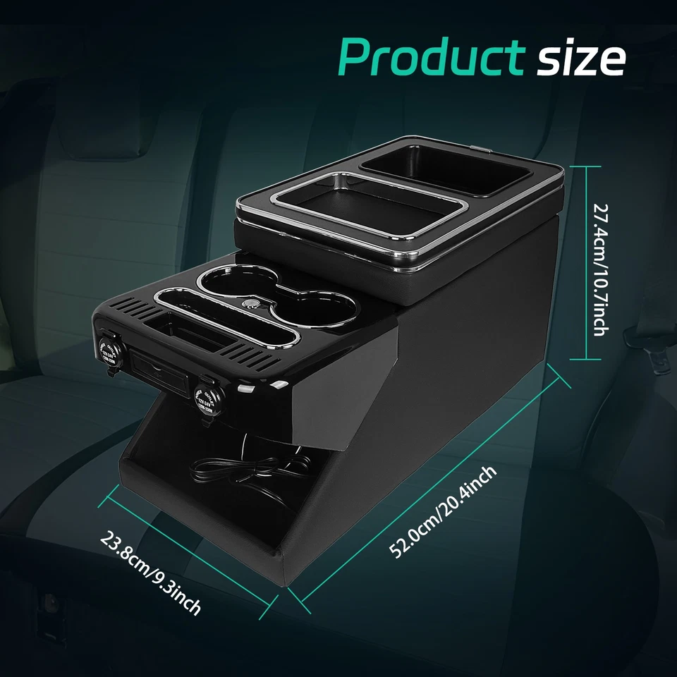 1pcs Portaoggetti Console Centrale per Classe V Vito W447 Illuminazione LED + USB - Immagine 3 di 4
