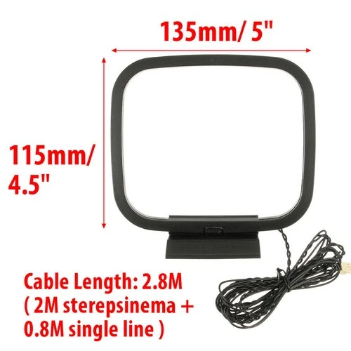 Radio Antenna AM FM HiFi 3Pin Indoor Antenna Radio Antenna For Sony Sharp