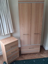 Wardrobe And Bedside Cabinet